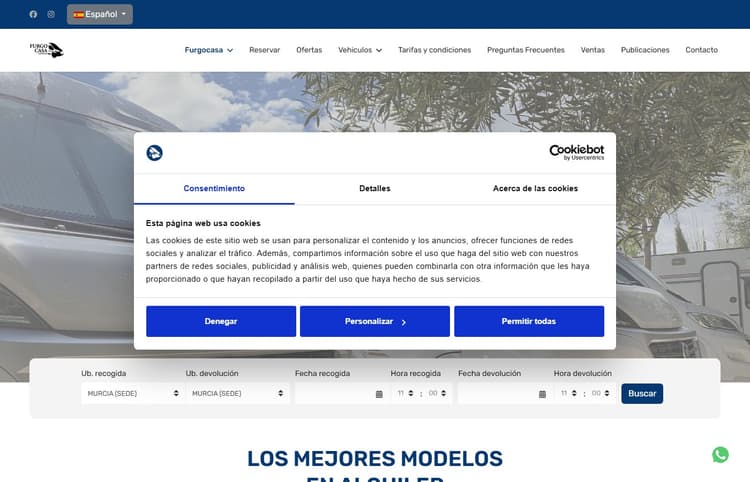 Furgocasa: Plataforma Completa de Alquiler de Campers - imagen 1