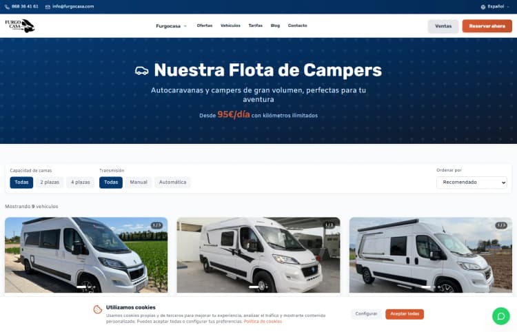 Furgocasa 2026: Sistema Completo de Gestión de Flotas con Next.js - imagen 1
