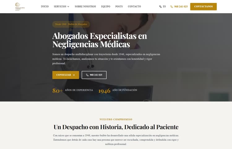 GVC Expertos: Web con IA para Negligencias Médicas - imagen 1