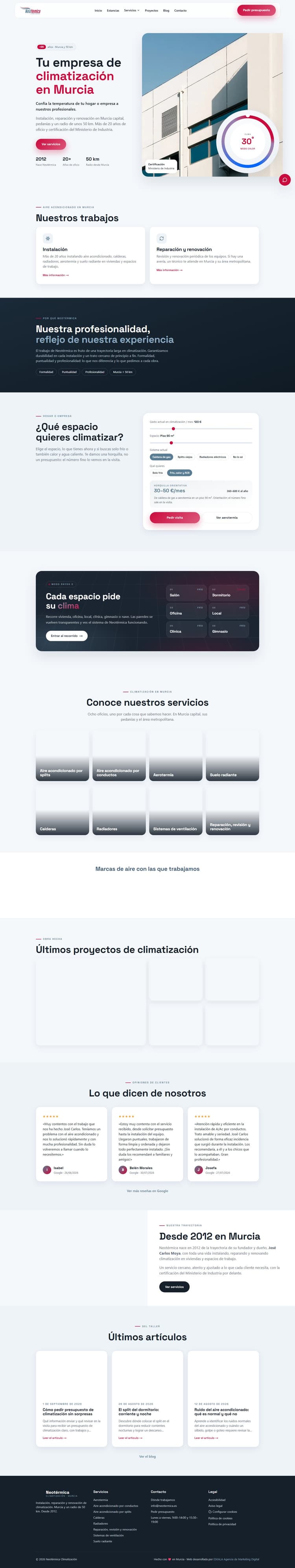 Neotérmica: Web de climatización en Murcia - imagen 2