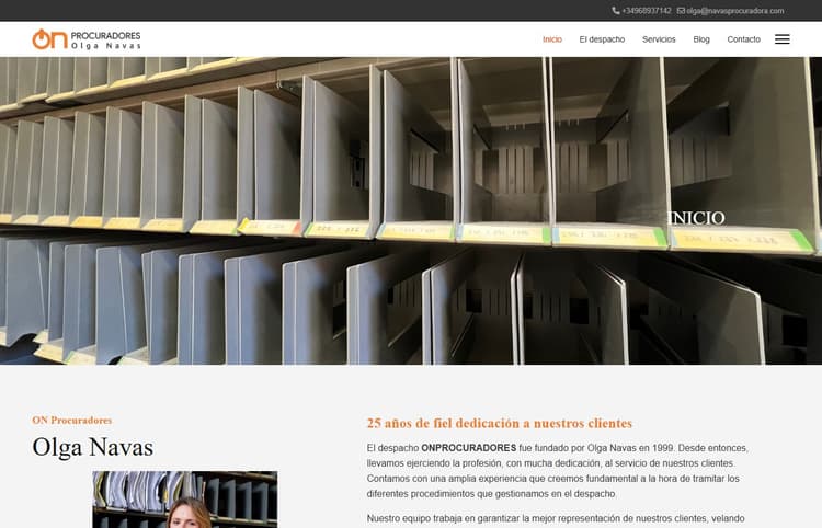 ON Procuradores: Web para Despacho de Procuradores en Murcia - imagen 1