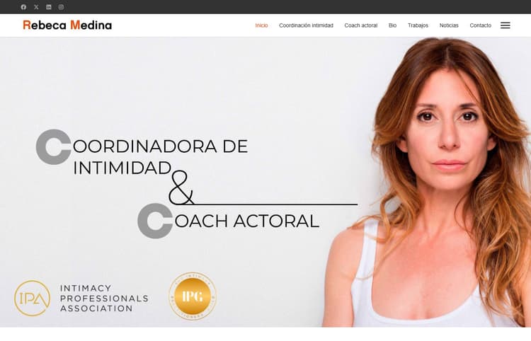 Rebeca Medina - Coordinadora de Intimidad y Coach Actoral - imagen 1