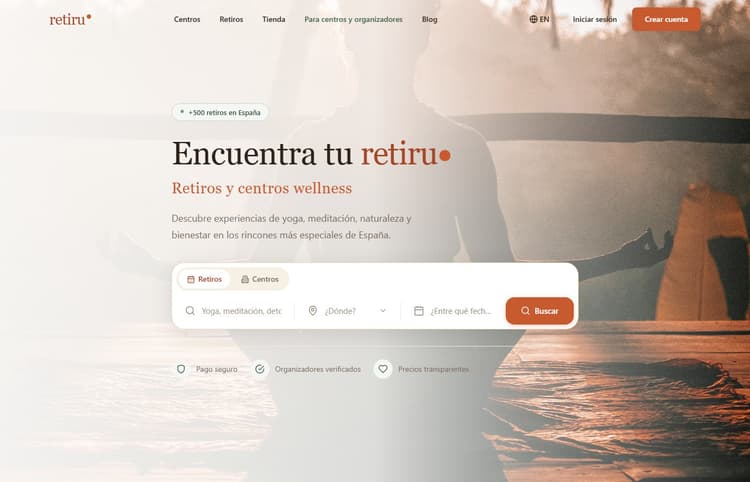 Retiru: Marketplace de Retiros y Directorio Wellness en España - imagen 1