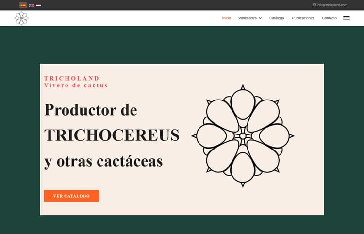 Tricholand: Web Multiidioma para Vivero Especializado B2B - imagen 1