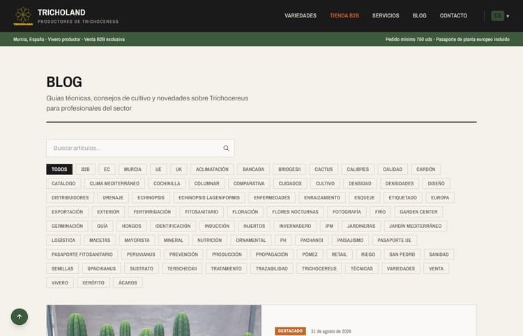 Tricholand 2026: Tienda mayorista B2B en 7 idiomas - imagen 4