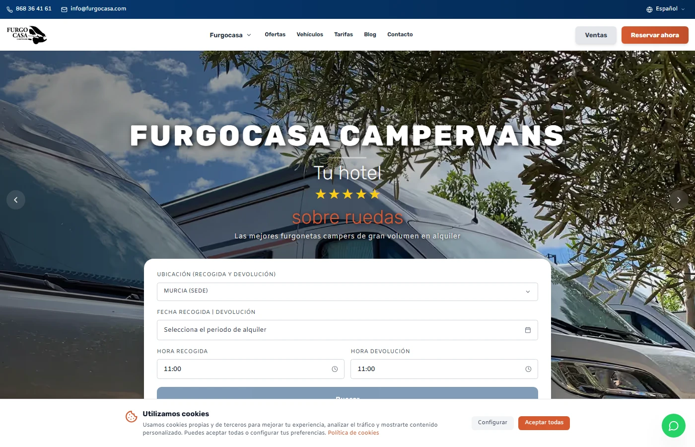 Furgocasa 2026: complete fleet management system with Next.js