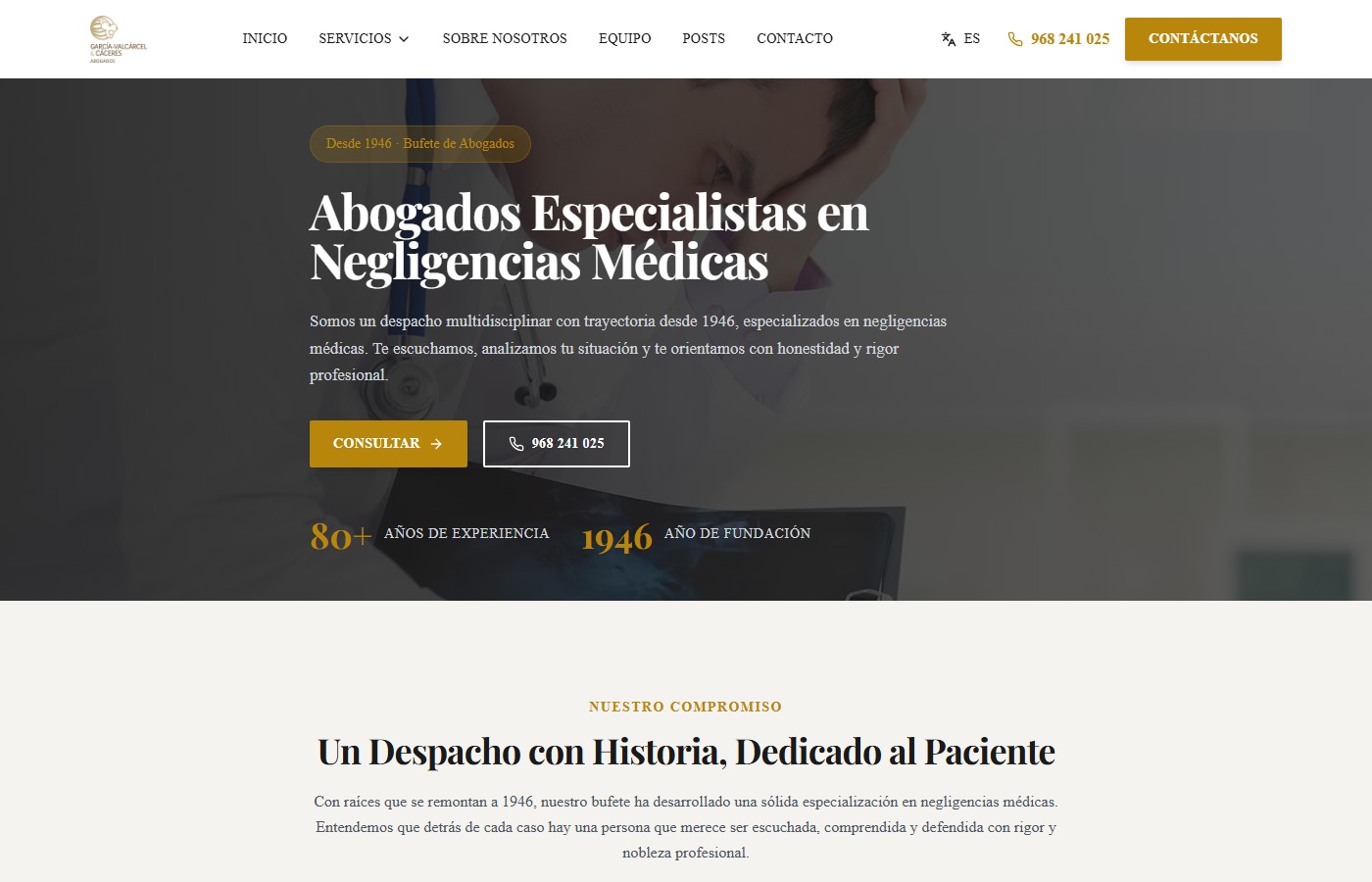 GVC Expertos: AI-powered website for medical negligence claims